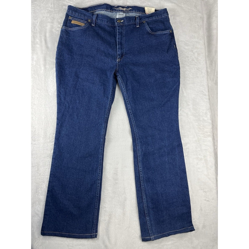 TEXAS JEANS Jean Women 18x30 Blue Denim Stretch Bootcut  Leg High Rise made USA